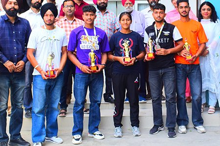 Khelo India Games Gorakhpur (Uttar Pradesh) Jaskaran Dhaliwal, Sangam Saharan, Gursevak Singh & Ripandeep Singh won silver medals in Open Men for 500m. Amandeep Kaur won a silver medal in single sculls in 200m and a bronze medal in 500m.