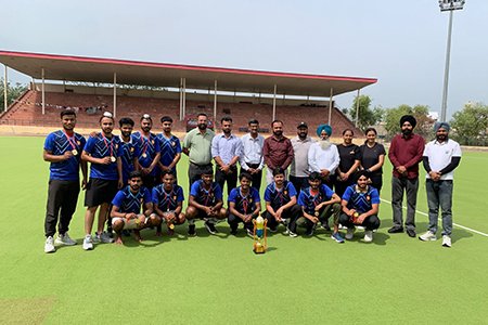 Khelo India University Games (Inter-University Competition) (26 May to 01 June 2023) The hockey team, under 27 (Male) group won a gold medal at Guru Gobind Singh Sports College Lucknow under the leadership of PUP