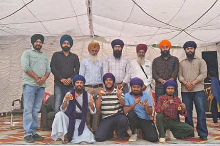 Inter-College Gatka Competitions (PUP at Fateh College Rampura Phool) Gatka Team Won Gold Medal