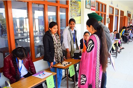 Dr. Neha Sardana (IIT Ropar) during evaluation of models on National Science Day
